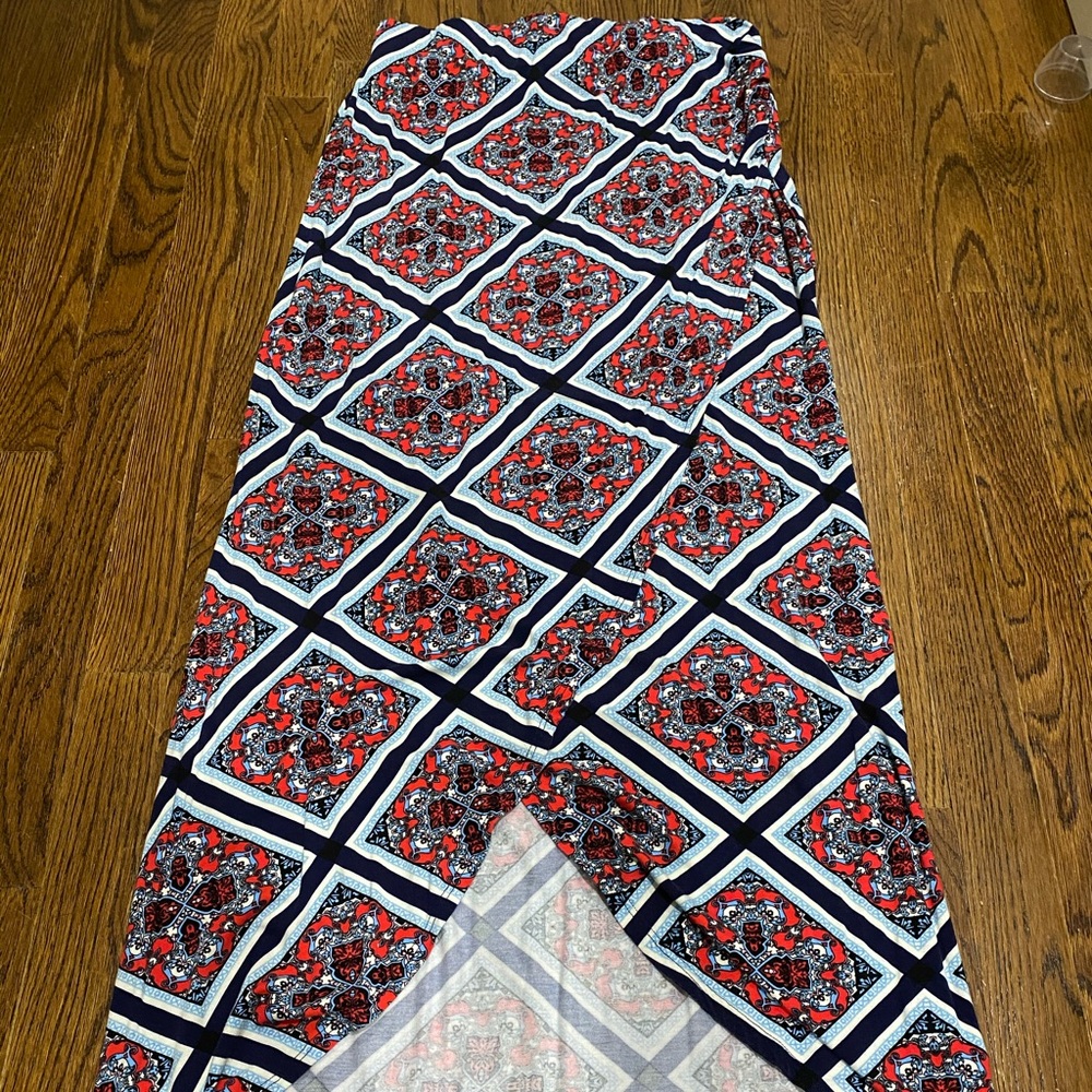 maxi skirt with front slit